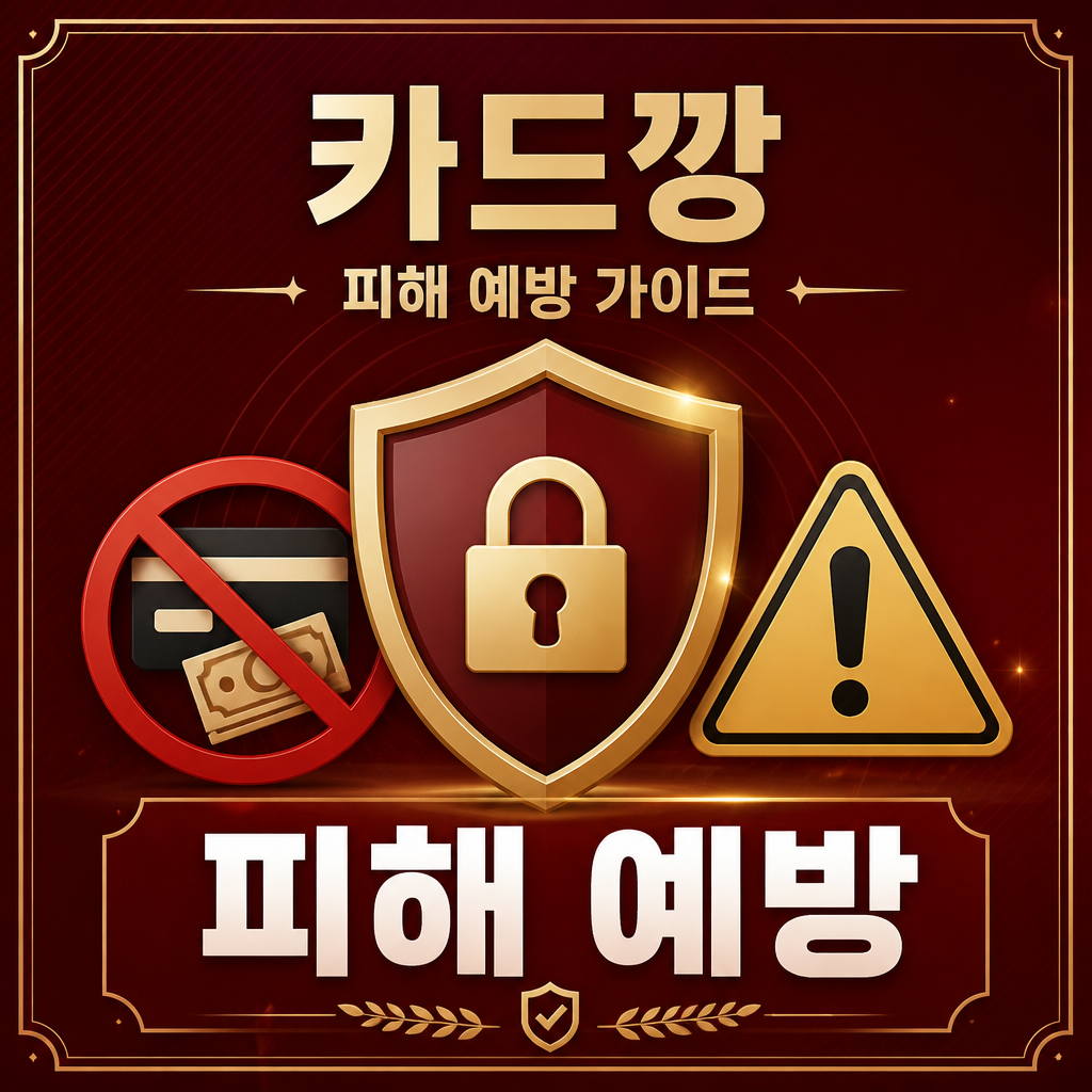 카드깡 피해 예방